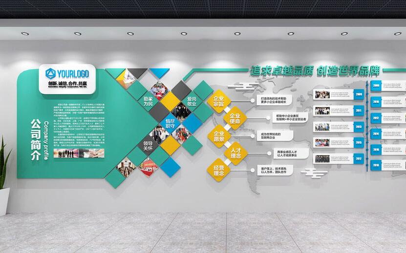 如何裝飾企業(yè)文化墻好看？天合文化設(shè)計來告訴你