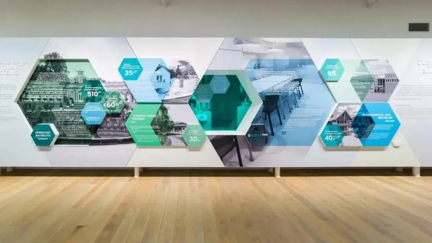 文化墻的設計更應避免單一或雜亂的格調，讓它有著生動的“姿態(tài)語言”